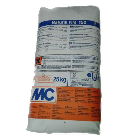 Nafufill KM 150 (25 кг) ремонтний розчин до бетону